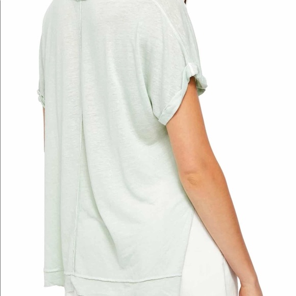 Free People Under The Sun Heathered Knit Tee NWT - Picture 2 of 7